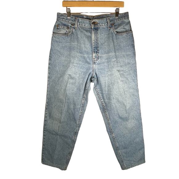 Vintage Levi's 551 Relaxed Fit Tapered Leg High-Waist SIZE 16 Med 100% Cotton - Picture 1 of 10
